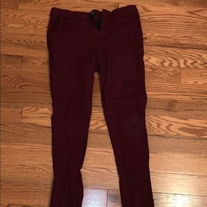 Burgundy chinos